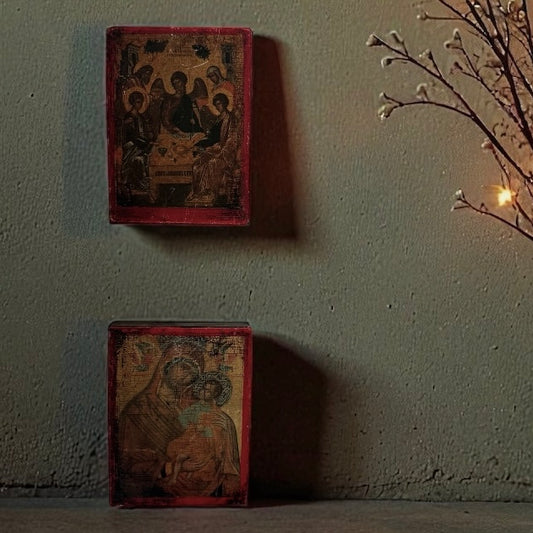 Virgin Mary Wood Panel