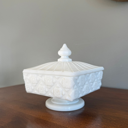 Milk Glass Candy Dish