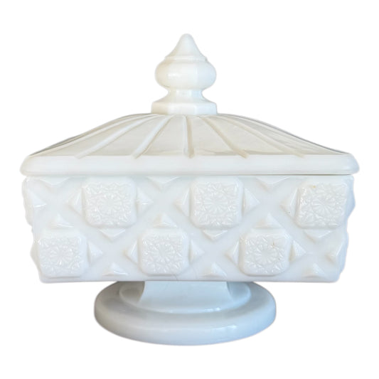 Milk Glass Candy Dish