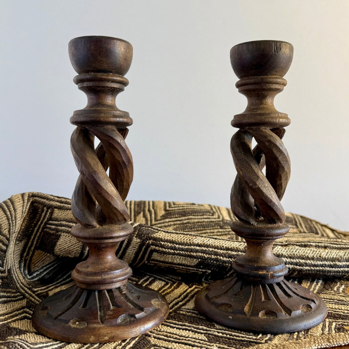 Barley Twist Candle Holders