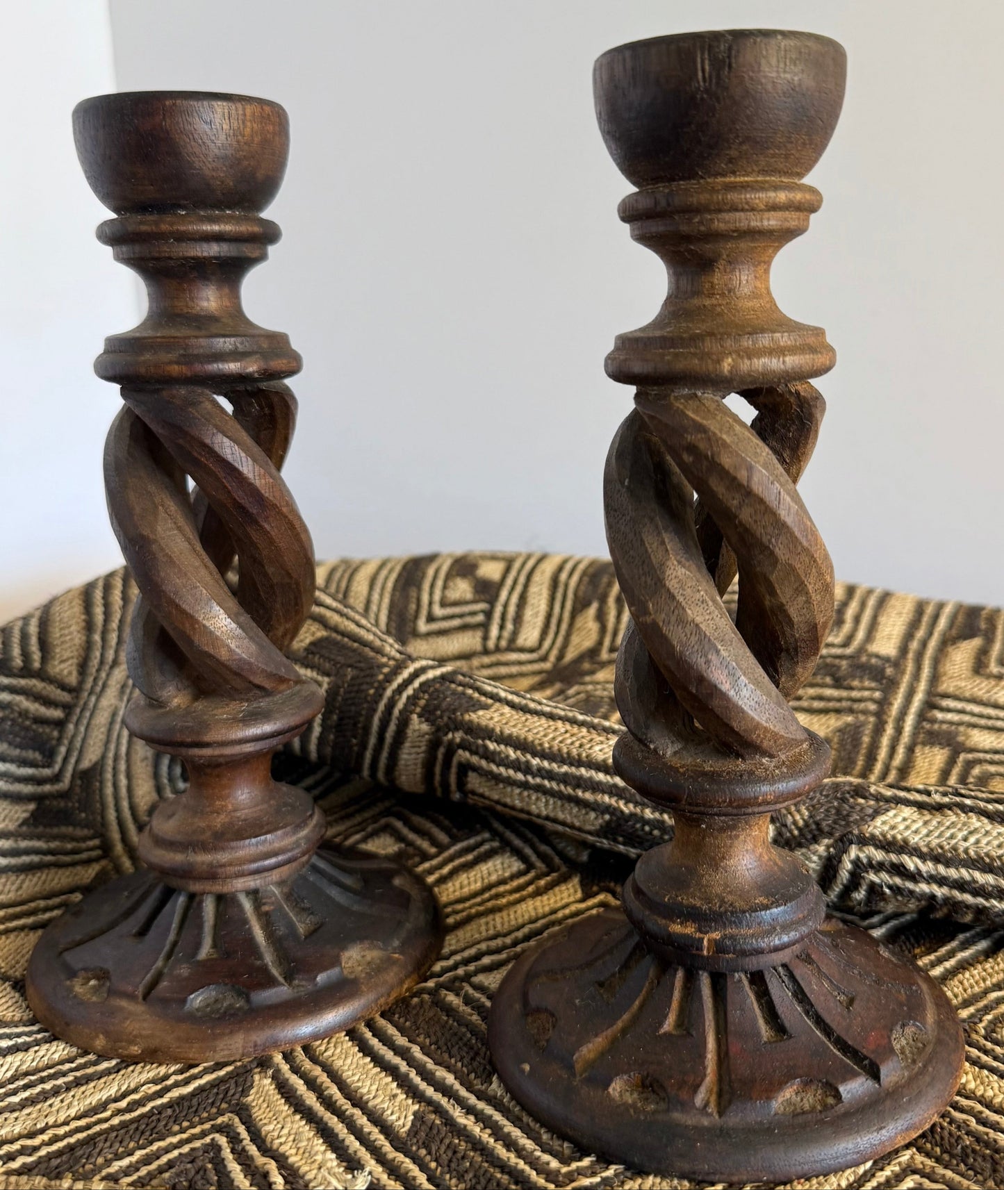 Barley Twist Candle Holders