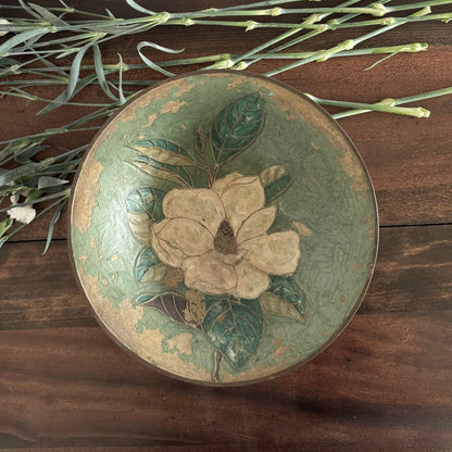 Magnolia Brass Plate