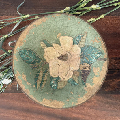 Magnolia Brass Plate
