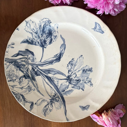 Blue Tulip Serving Plate