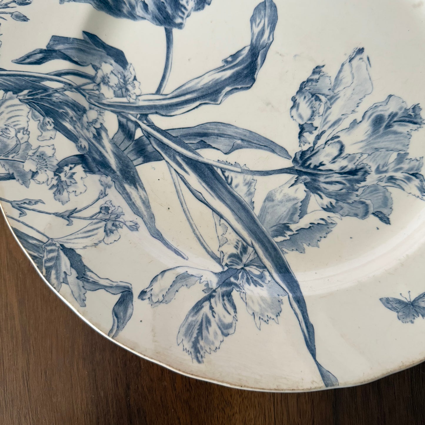 Blue Tulip Serving Plate