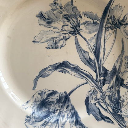 Blue Tulip Serving Plate