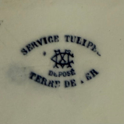 Blue Tulip Serving Plate