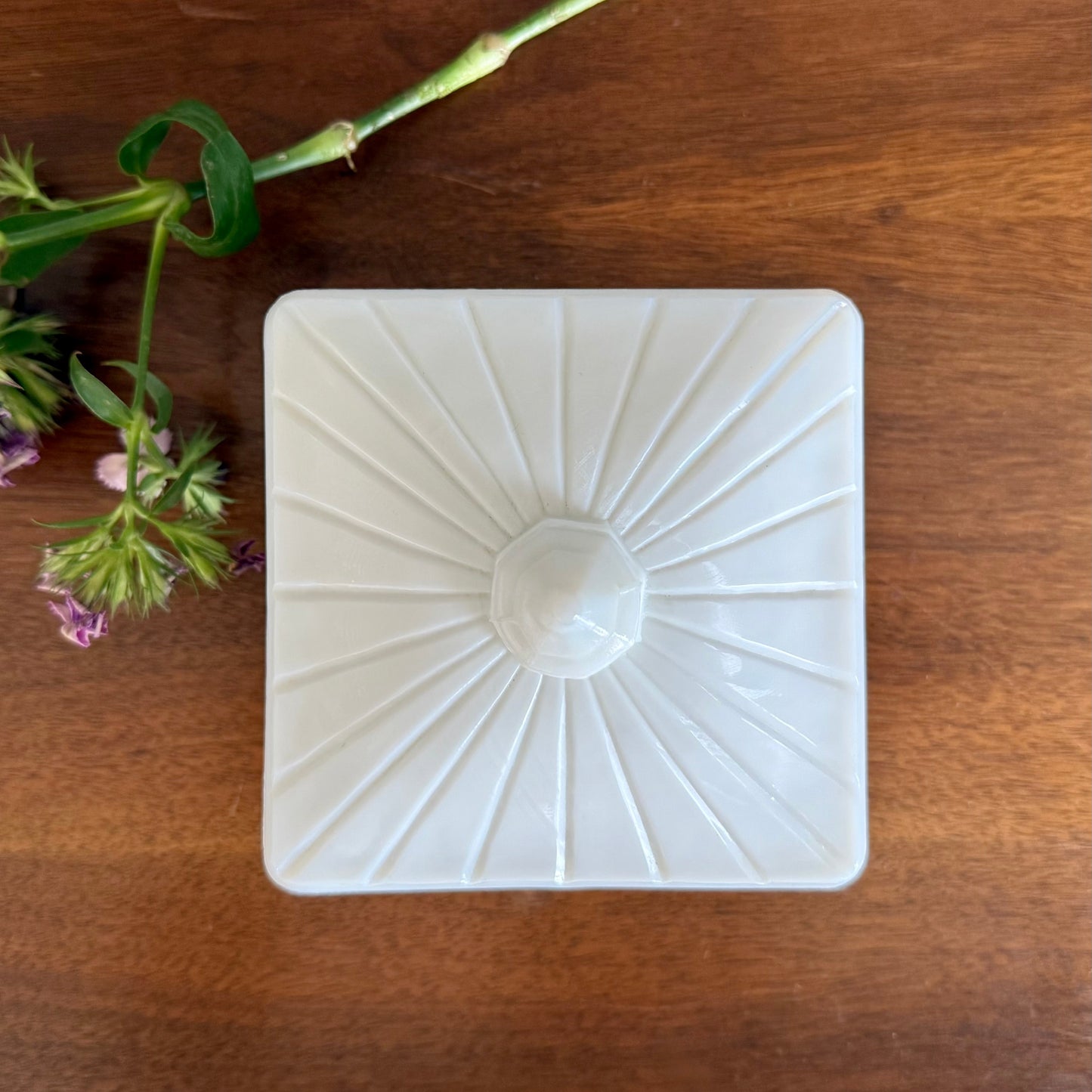 Milk Glass Candy Dish