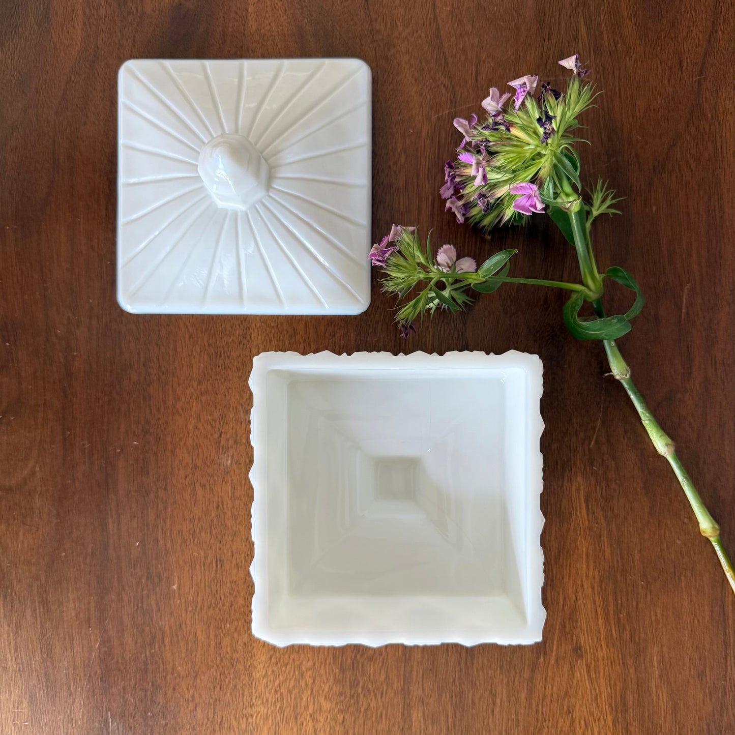 Milk Glass Candy Dish