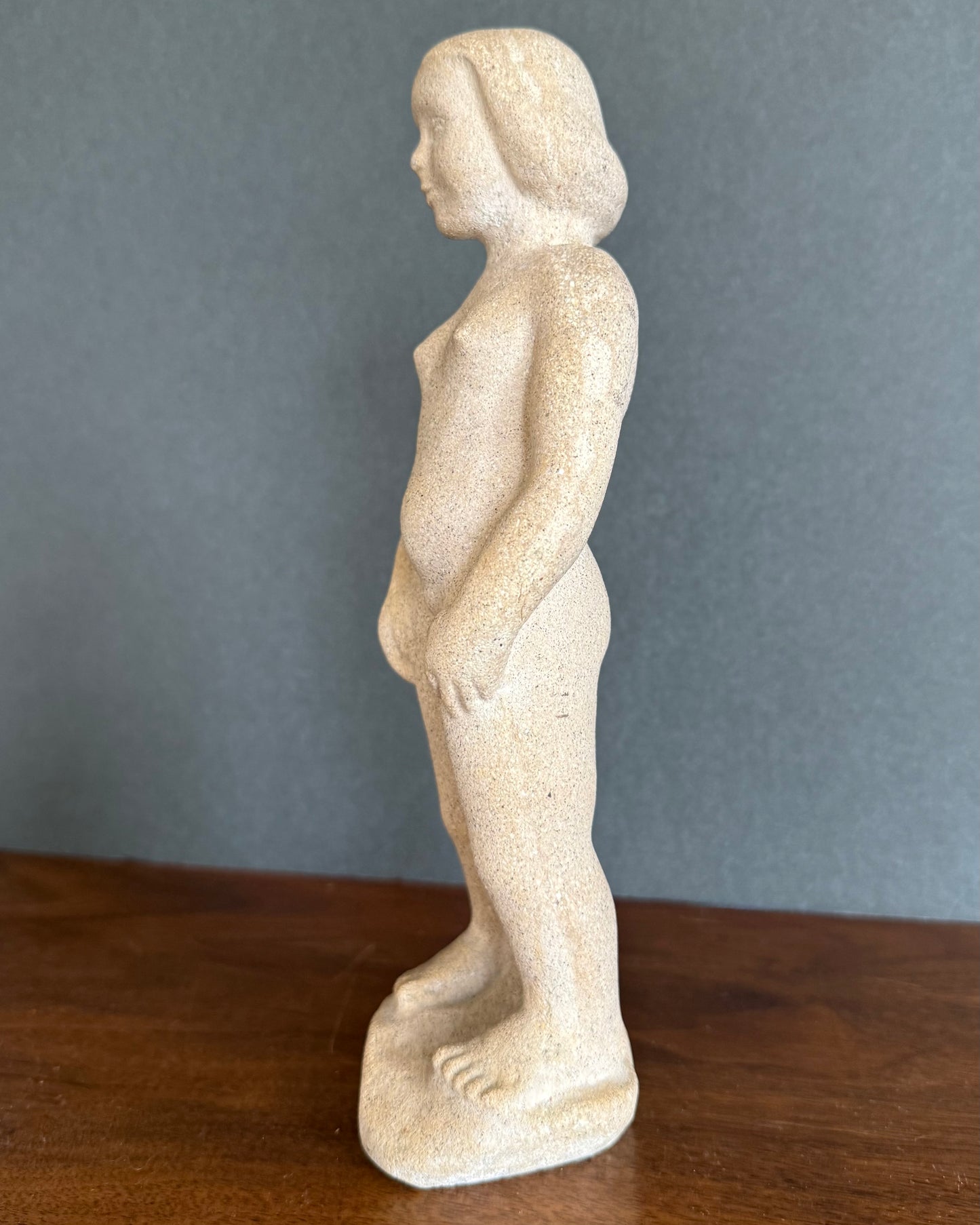 Stone Girl Figurine