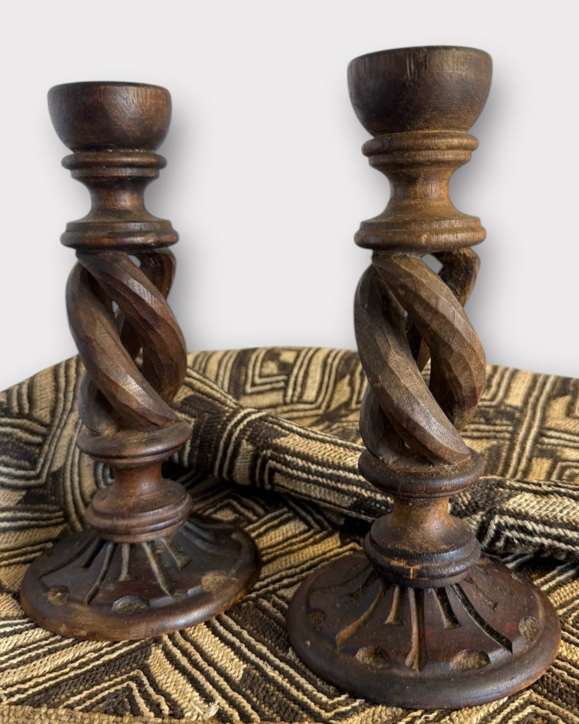Barley Twist Candle Holders