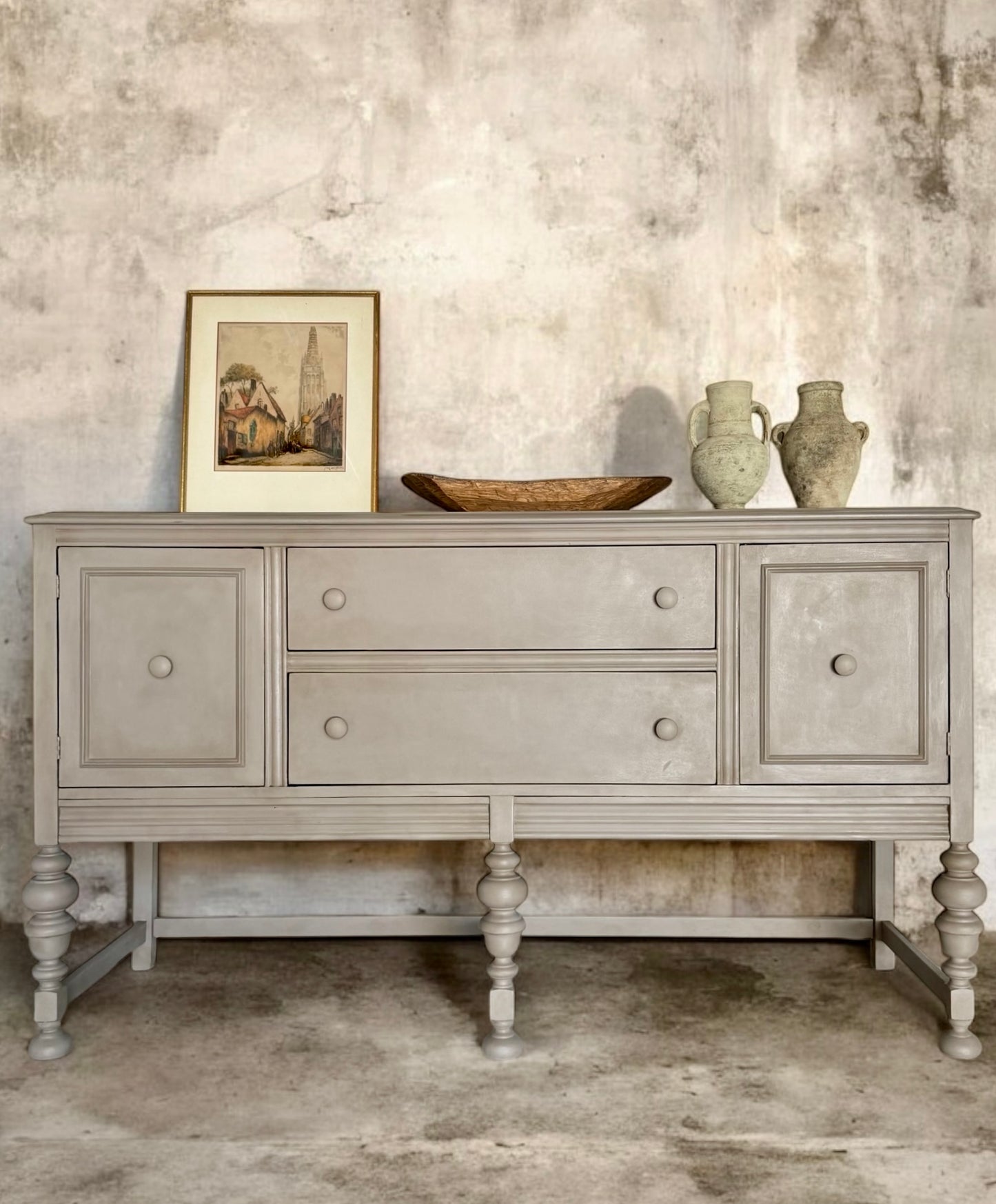 1920s Antique Jacobean Sideboard