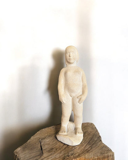 Stone Girl Figurine