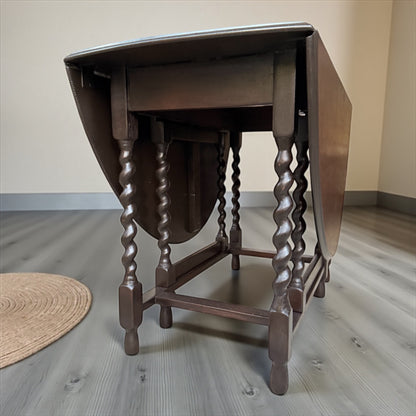 Barley Twist Gateleg Table