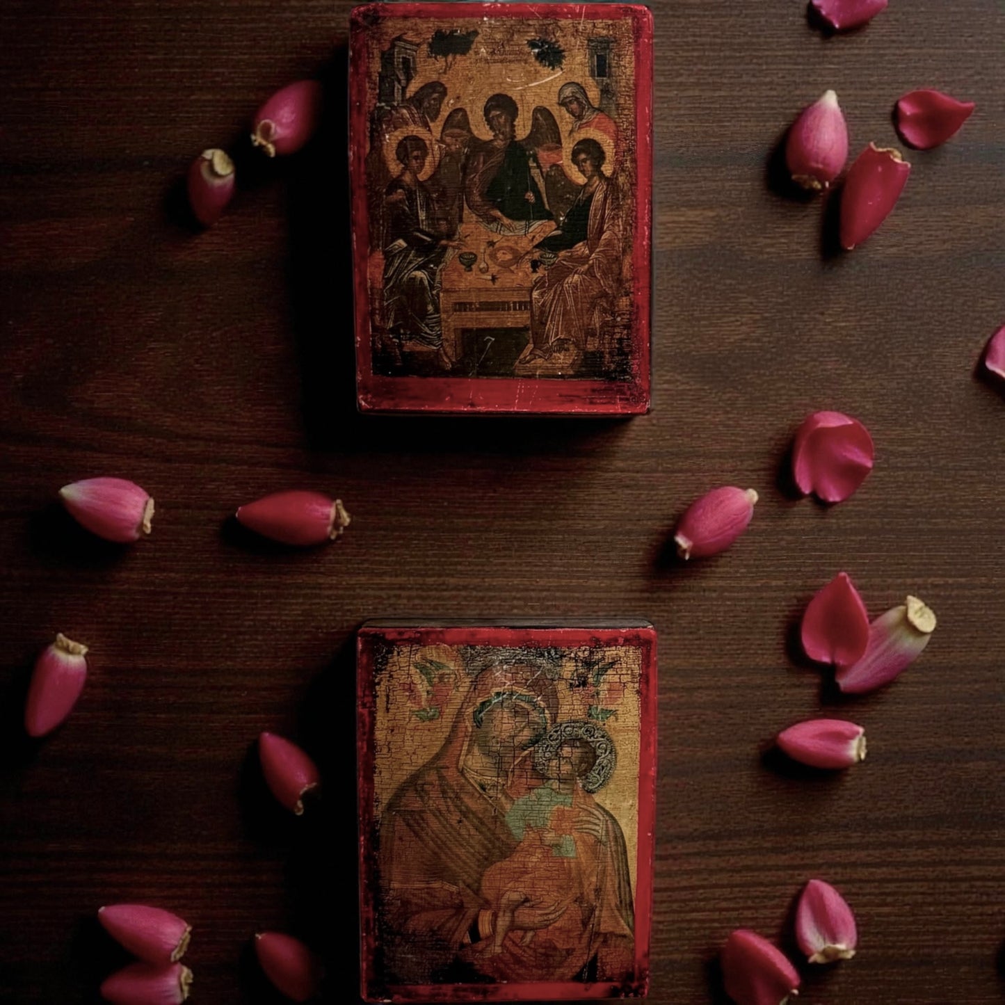 Hospitality of Abraham Wood Panel