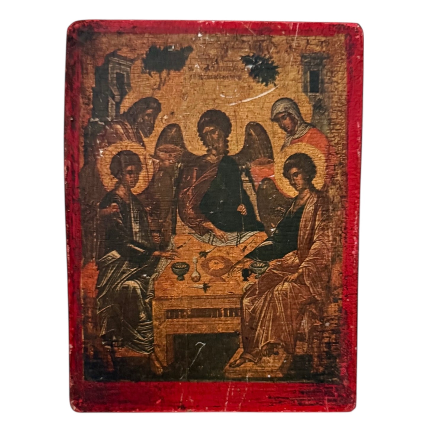 Hospitality of Abraham Wood Panel