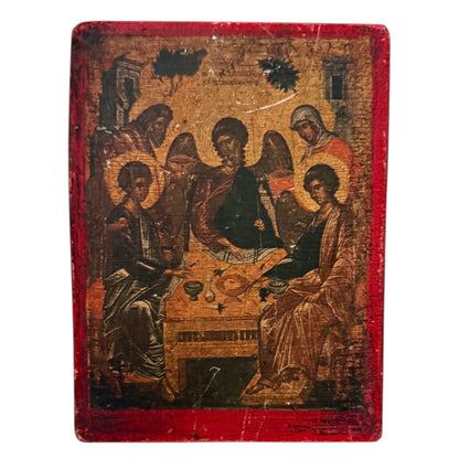 Hospitality of Abraham Wood Panel