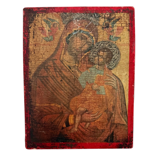 Virgin Mary Wood Panel