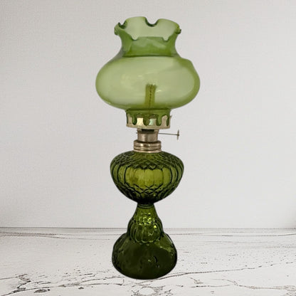 Emerald Green Oil Lamp