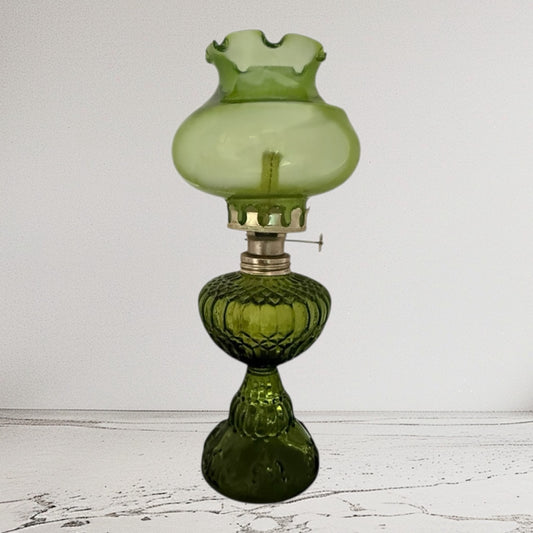Emerald Green Oil Lamp