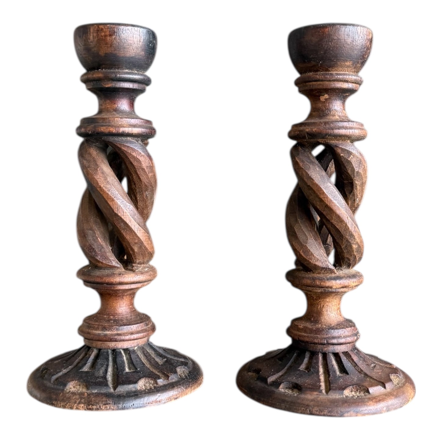 Barley Twist Candle Holders