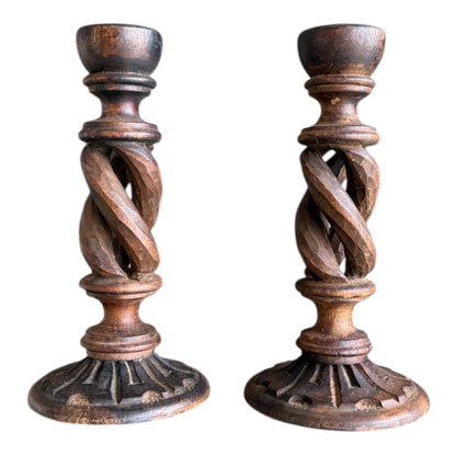 Barley Twist Candle Holders